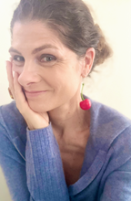 Load image into Gallery viewer, Bing Cherry Red Cherry Earrings