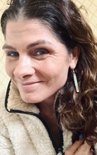 Load image into Gallery viewer, Inspiration Stone Bars With Gold- Green Aventurine- BRAVE Earrings