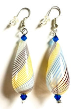 Load image into Gallery viewer, Tear Drop Blown Glass Earrings
