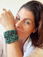 Load image into Gallery viewer, Genuine Chinese Turquoise Double Wrap Power Bracelet