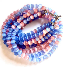 Load image into Gallery viewer, 5x Strands of Double Wrap Cats Eye Beads Bracelet