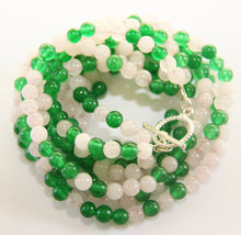 Load image into Gallery viewer, Mix of Pink Rose Quartz &amp; Green Agate stones-Double Wrap Power Bracelet
