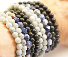 Load image into Gallery viewer, Black Onyx, Labradorite, Blue Sodalite double Wrap Power Bracelet