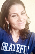 Load image into Gallery viewer, Sexy Cool Braised Silver Pewter & Turquoise Earrings