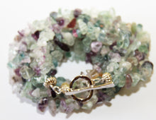 Load image into Gallery viewer, 5x Strands of Flourite Double Wrap Bracelet.
