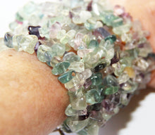 Load image into Gallery viewer, 5x Strands of Flourite Double Wrap Bracelet.