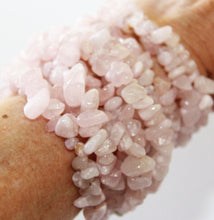 Load image into Gallery viewer, Power Bracelet-Pink Rose Quartz Double Wrap Bracelet