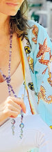 Load image into Gallery viewer, Creates "Living, Playing, Expressing"-Amethyst Lariat Necklace