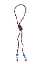 Load image into Gallery viewer, Creates "Living, Playing, Expressing"-Amethyst Lariat Necklace
