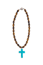 Load image into Gallery viewer, Unlock Your Potential Collection-Turquoise & Yellow Tiger Eye Necklace