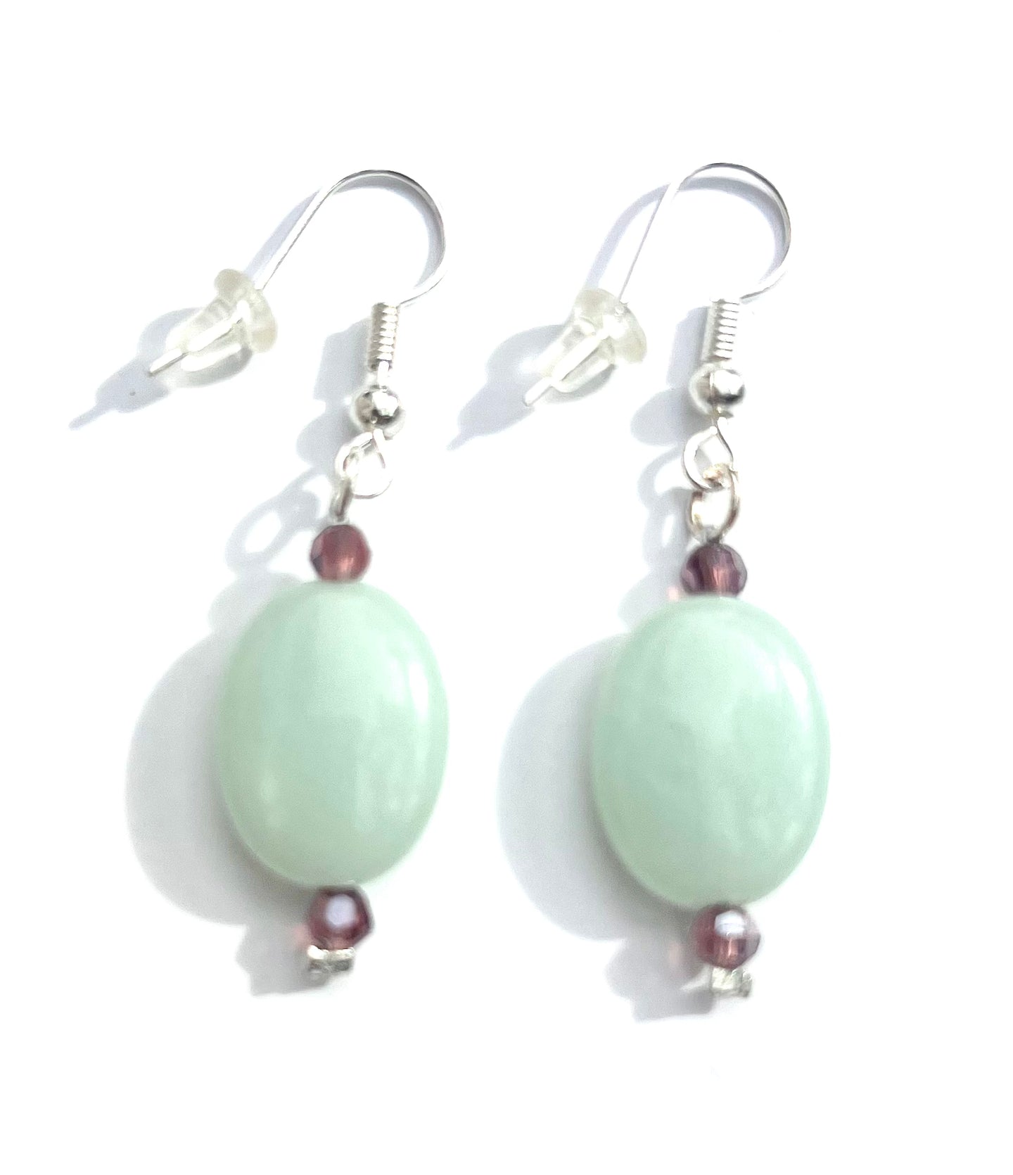 Amazonite Stone Gem Earrings