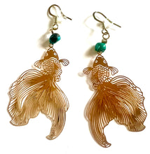 Load image into Gallery viewer, Filigree Koi Fish Pendants Earrings
