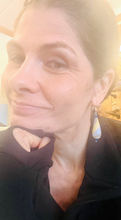 Load image into Gallery viewer, Tear Drop Blown Glass Earrings
