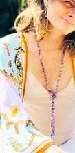 Load image into Gallery viewer, Creates &quot;Living, Playing, Expressing&quot;-Amethyst Lariat Necklace
