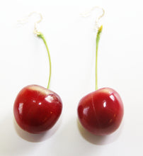 Load image into Gallery viewer, Bing Red Cherries Earrings
